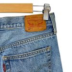 Levi's 501T Floral Jeans Embroidered Distressed Cropped Tapered Crop Denim 26 Photo 7