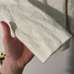 Leith White Linen Double Breasted Blazer Photo 11