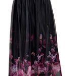 💖 Fairycore Whimsygoth Fantasy! Black Tulle Maxi Skirt Size L Photo 0