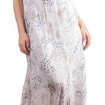 Gigi Moda Made in Italy Silk Blend Floral Flowy Dress ~ Size Medium 💛🍄 White Photo 0