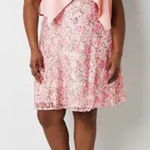 Perceptions  Pink Floral Lace Dress and Jacket 1X NWT Photo 0