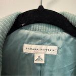Banana Republic  Dusty Blue Green Corduroy Blazer Button Front Cotton Workwear 16 Photo 2