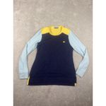 Magnolia Lane Collection Masters Color Block 3/4 Length Sleeves Shirt Blue Size XS Photo 2