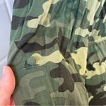 Torrid  Green Camo Challis Zip Front shirt Dress Photo 10