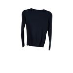 Black knit blouse, crewneck size S/P Photo 5