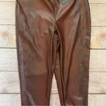 Nasty Gal faux leather snake print size 4 leggings NWT Pull On Pants Photo 5