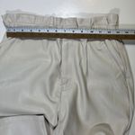 ZARA EUC High Waisted Faux Leather Paper Bag Waist Pants Trousers Women's Size 4 Photo 4