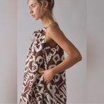 Urban Outfitters  BDG Eva Mini Dress Brown Tiki Tropical‎ Beach Coastal NEW Sz L Photo 1