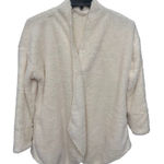 Soft Surroundings Sherpa Cream Fleece Oversized Wrap Cardigan Size L Photo 0