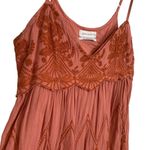 Urban Outfitters Jamie Babydoll Orange Terracotta Embroidered mini dress Photo 3