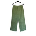Roxy NWT  x Chloe Kim Corduroy High Waist Wide Leg Pants Moss Green Photo 12