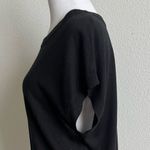 Zadig & Voltaire Deluxe Black Relaxed Tunic Silk Cashmere Midi Dress Photo 3