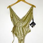 Jean Paul Gaultier For Target One Piece Swimsuit Size Small New Gold Photo 2