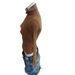 Tanya Taylor Camel Turtleneck Sweater LARGE Bodycon Merino Wool Designer $400 Photo 7