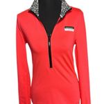 PINK - Victoria's Secret PINK ULTIMATE Victoria's Secret 1/4 Zip Bright Pink Pullover with Thumb Holes XS Photo 2