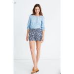 Madewell Drapey Pull-On Shorts in French Floral Sz Medium Summer Flowers Casual Photo 2