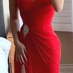 Alyce Paris Red Floor Length Prom Dress Photo 0