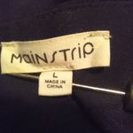 Main Strip Mock Neck Mini Dress-Large-Organza Sheer Sleeves-Pearl Embellishments Photo 8