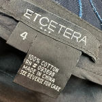 Etcetera  | Black Tiered Embroidered Floral Pencil  Skirt Women’s Size 4 Photo 8