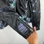 BLANK NYC NWOT  Faux Leather Floral Moto Jacket Photo 10