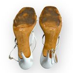 Reformation Isabelle Heel Sandals Womens 6.5M White Open Stiletto Heel Slingback Photo 4