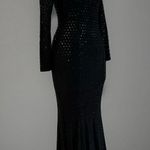 Jessica McClintock Elegant black Sequin Evening Women's Maxi Dress Photo 3