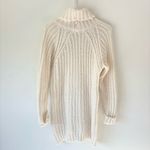 Carmen Steffens Maison White Cream Chunky Knit Sweater Dress Turtle Neck NWT Photo 8
