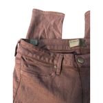 Vince Maroon Stretch Cotton Skinny Jeans Jegging Purple Faux Front Pockets Sz 28 Photo 1