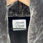 margaret o'leary  Vintage Black Plush Chenille 1 Button Jacket Velvet Collar Boxy Photo 3