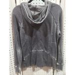Green Tea  Gray Washed Zip Up Hoodie Sweatshirt Size Small Photo 4