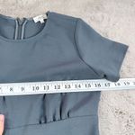 Wilfred  Juin Wide Leg Jumpsuit Short Sleeve Belted Full Length Slate Blue Size 2 Photo 4