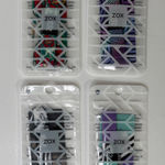 4 Zox stretchable bracelets with cards included. Size Medium Black Photo 0
