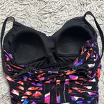 Aqua Green  Swimsuit One Piece Black Colorful Slimming S Small Photo 3