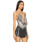 Jaded London  Sequin Asteria Top in Black and Grey 0 XS New Womens Backless Crop Photo 2