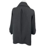 Adyson Parker  Black Roll Tab Sleeve Open Front Collar Blazer Over Coat Jacket S Photo 1