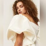 Peter Som x RTR White Satin Puff Sleeve Mini Dress Size 4 Photo 3