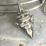 ALEX AND ANI Arrowhead Charm Silver Tone Expandable Bangle Bracelet Photo 3