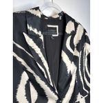 Eloquii  Modern Black Ivory Zebra Print Blazer Plus Formal Dressy Size 14/16 Photo 7