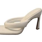 ASOS Design | white Halle padded toe thong heeled sandals size 5 Photo 0