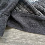 Torrid Bejeweled Quilted Baseball Tee Shirt Lomg Sleeves Grey Casual Size 0 (L) Photo 7