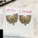 Betsey Johnson Beautiful Butterfly Stud Earrings Photo 2