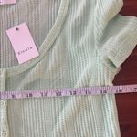 Elodie  Light Green Button Down Shirt Photo 3