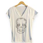 Zadig & Voltaire  Tunisien Tee Top Henley Skull Camo Crystal Short Sleeveless NWT Photo 8