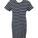 Everlane Dress Small Navy White Striped Short Sleeve Minimalist Photo 0