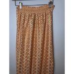 Ramy Brook Gaia Fringe Swim Cover-Up Skirt S Orange/Gold Elastic Waist Pull On Photo 9