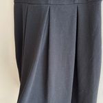 Maison Jules Black Pleated Mini Dress with Diamond Cutouts, Size Large Photo 8