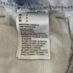 American Eagle SZ 6 Mom Jean Shorts Highest-Rise Tie-Dye Frayed Hems Light Wash Photo 6