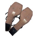 Dear Frances Rohe 70 Black Strappy Heels Size 7 Photo 4