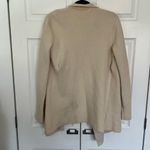 Ann Taylor Wool Cream and Grey Open Cardigan Sweater Size M Photo 7