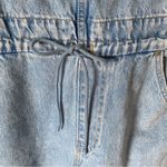 Levi's Levi’s Apron Women's Light Blue Denim Drawstring Overalls size Xl Photo 14